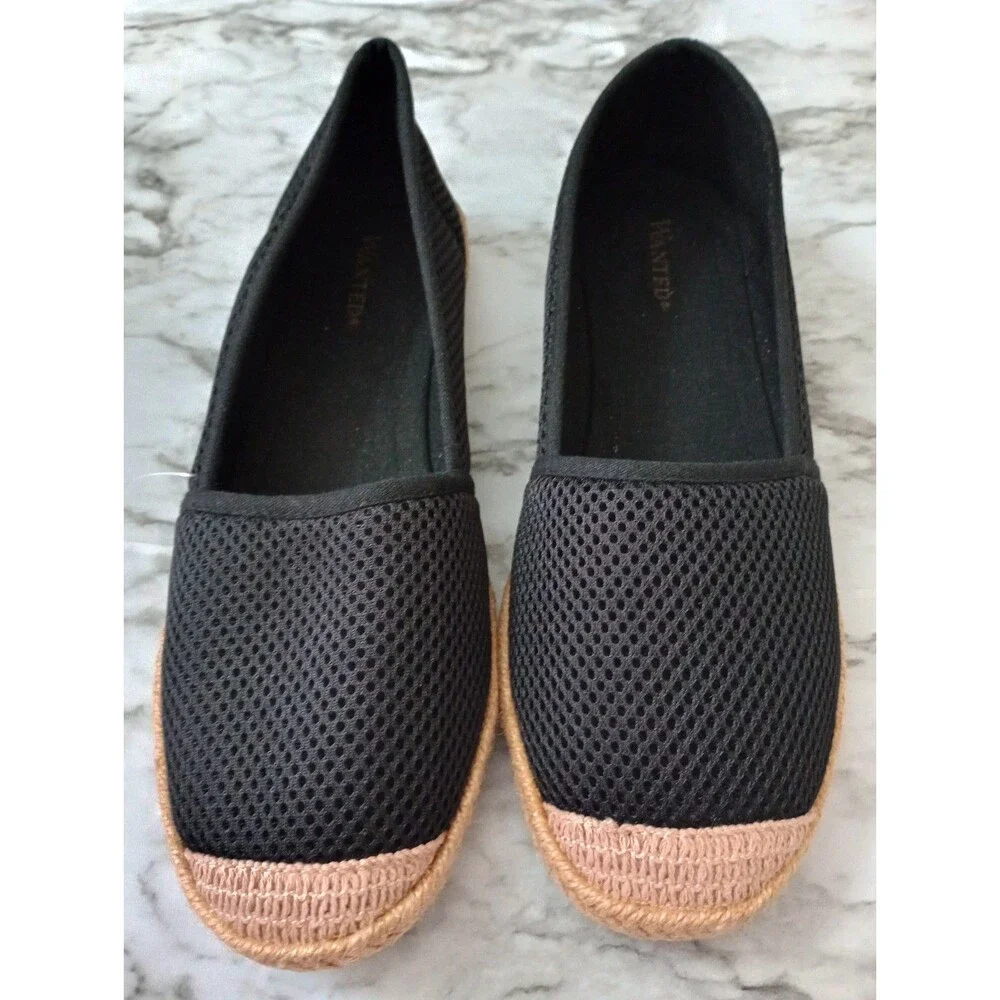 Wanted black espadrille